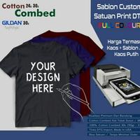 Jual Print Kaos Satuan Model Desain Terbaru Harga August 2021