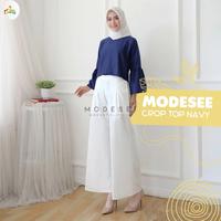 CROP TOP NAVY by MODESSA