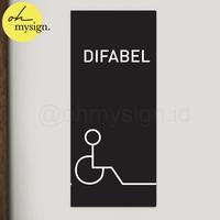 SIGN AKRILIK TOILET DIFABEL | TOILET DISABILITAS | SIGN PRINTED