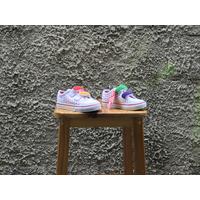 all white rainbow vans