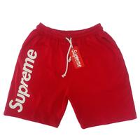 supreme red shorts