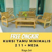 Kursi Kayu Minimalis Ruang Tamu Jati