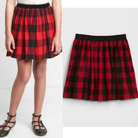 plaid red skirt