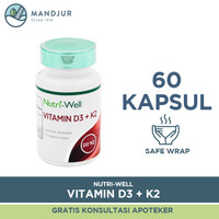 Nutriwell Vitamin D3 + K2 - Menjaga Kesehatan Tulang