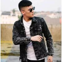 Jual Jaket Denim Black Wash Model 