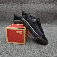 triple black vans platform