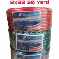 KABEL LISTRIK TRANSPARAN 2X80 30 YARD ISI 2 JALUR HIGH QUALITY