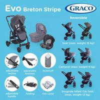 graco stroller reversible seat