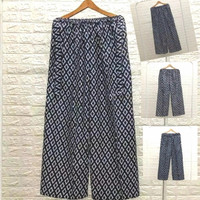 Celana Kulot Monokrom / monochrome POLKADOT Bahan Adem