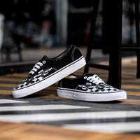 flame vans checkered