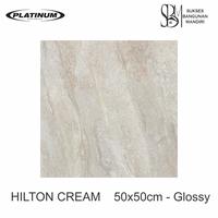 Platinum Ceramics-HILTON CREAM -50x50cm - Glossy Khusus D.I Yogyakarta