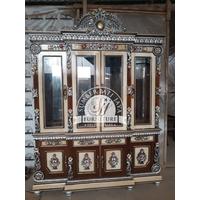 bufet pajangan manoha, bufet jati manohara, almari hias manohara