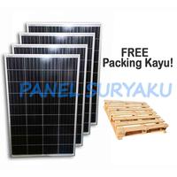 Paket 4pcs Solar Panel / Panel Surya 120wp Mono + Packing Kayu