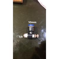 Fitting pneumatic / speed control 10 - 1/8 / nepel pneumatic