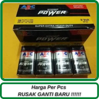 Baterai Kotak ABC 9 Volt / Batrei Mic / Baterai Remote Kontrol DLL