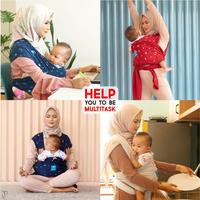 Gendongan Bayi Depan Momaz 3in1 Buy 1 Get 1 Geos Gendongan Bayi Sampin