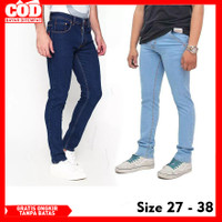 Celana Panjang Jeans Slim fit Pria Pensil Cowok Slimfit