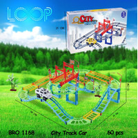 MAINAN TRACK MOBIL JEEP ISI 72 PCS ELECTRIC CITY TRACK CARS