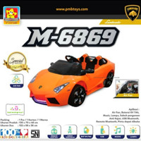 Mainan Anak Mobil Aki PMB M6869 Lamborghini Lambardo M 6869
