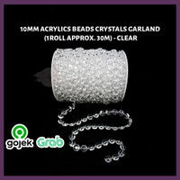 Dekorasi Akrilik Hiasan Tirai Manik Manik Kristal Acrylic Cristal Roll