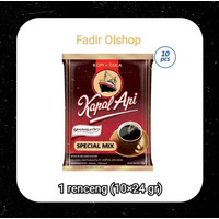Kapal Api Special Mix 1Renceng Kopi Hitam + Gula (10 Sachet @24gr)