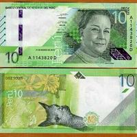 Peru 10 Nuevos Soles 2019 (2021), Chabuca Granda. Prefix. A-A