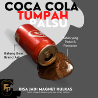 Coca Cola Kaleng Tumpah Palsu, Fake Spill Prank