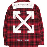 Jual Off White Flannel Model \u0026 Desain 