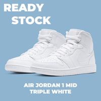 plain white jordan 1