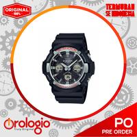 Casio G-Shock GAS100-1A Men's Solar World Time Black Resin Watch