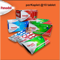 Panadol Paracetamol, Extra, Flu dan Batuk Kaplet @10 tablet