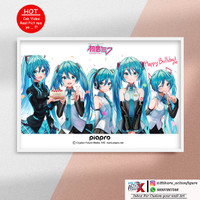 Hatsune Miku X27 (30X45cm) - Poster Kayu Super Glosy - Vocaloid