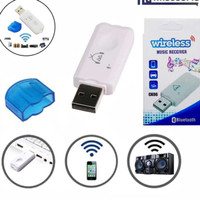 DONGLE USB Bluetooth Receiver Audio Music tanpa kabel AUX