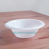 Mangkok Plastik M5 BSM Putih Susu isi 50pcs / Mangkok sekali pakai