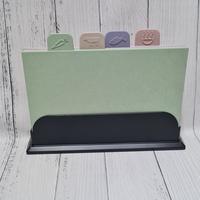 11.5 x 15.75 KESS InHouse KESS OriginalWhite Plaid Monogram Cutting Board Multicolor 11.5 x 15.75 KESS InHouse KESS OriginalWhite Plaid Monogram Cutting Board Multicolor