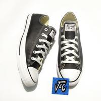 low top converse leather