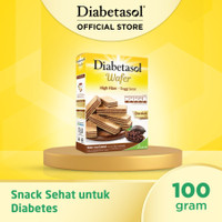 DIABETASOL WAFER COKLAT / CEMILAN SEHAT UNTUK DIABETES / SNACK 2x50gr