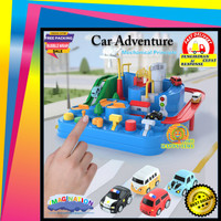 Mainan Anak Puzzle Train Car Adventure Track Petualangan Isi 4 Mobil