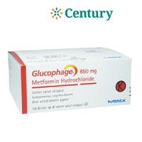GLUCOPHAGE 850MG 1 Strip isi 8 Tablet / METFORMIN 850MG / DIABETES