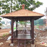 saung kayu kelapa | gazebo kayu kelapa | gazebo kayu kelapa murah