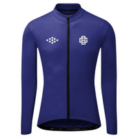 BADGEAR LONGSLEEVE - JERSEY SEPEDA AERO ROADBIKE SOLIDE NAVY