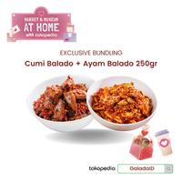 Cumi Balado 250gr + Ayam Balado 250gr | Paket 2 Lauk Galada