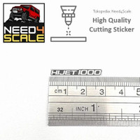 Sticker Emblem Decal "HIJET1000" Mini RC WPL D42 Stiker