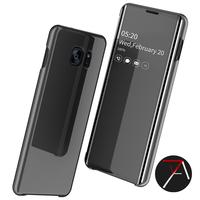 Samsung S7 Edge S7Edge Flip Mirror Clear View Motif Cover Case Casing
