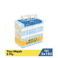 Facial Tissue isi 3 x 180s 2ply