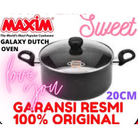 MAXIM PANCI DUTCH OVEN 20 CM GLASS COVER GALAXY GAL 20 DO