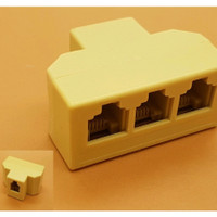 Barel Splitter Telepon RJ 11 Female to female Socket Konektor RJ11