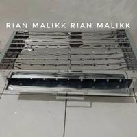 kebakaran arang bakaran sate bakaran ikan bahan stainless