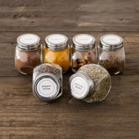 Toples Bumbu Miring / Toples Permen /Toples Kue / Toples Kaca 180 ML