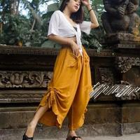 Celana Panjang Pantai Bali Aladin Ruffle Kulot Loose Pants